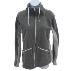 Mammut Jacket Womens Gray Medium Full Zip Sweatshirt Outdoor Gorpcore Hiking